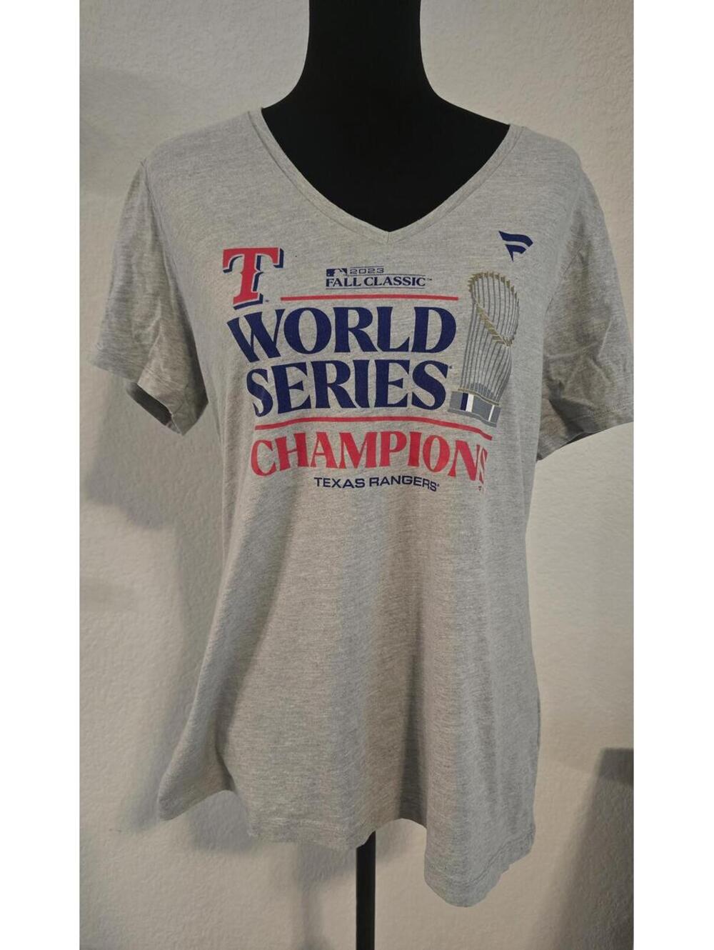 Fanatics Texas Rangers World Series Champions Women's T-Shirt XL